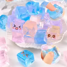 5 件裝冰塊風格擠壓玩具,緩解壓力或煩躁樂趣;隨機顏色 - 顏色隨機 - 查看 1