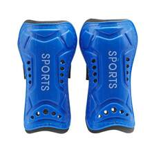 2pcs Wearable Leg Guards With Elastic Straps, Blue Color - Blue - View 2
