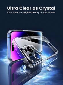 UGREEN 晶瑩剔透原廠保護透明 相容 iPhone 15 系列 - 無色 - 查看 5