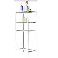Rack Estante Organizador Para Lavadora Baño Mueble 2 Repisas - Gris - Ver 7