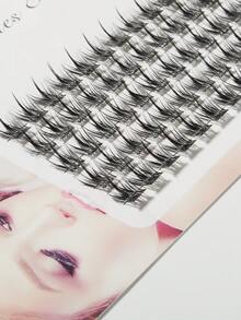 Lash Clusters Extensiones De Pestañas Diy 12 Mm 60 Piezas Clusters Lashes Extensiones De Pestañas Individuales En Casa, Dm06 - Negro - Ver 5