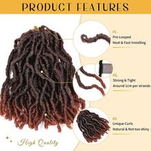 8 Inches 1 Pack Pre 20 Strands Faux Locs Crochet Hair Natural Black Soft Locs Pre-Looped Short Faux Locs Crochet Hair For Women Crochet Braids - Coffee Brown - View 6