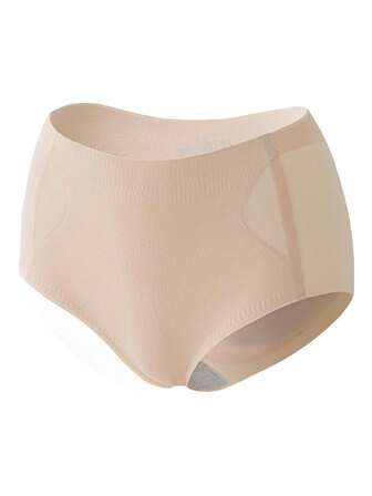 Women's Tummy Control & Butt Lifting Underwear With Removable 1cm Thick Pad To Enhance & Shape Buttocks, Natural & Invisible Peach Butt Look, Panty