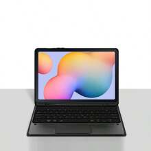 西班牙語軌跡板鍵盤套裝，適用於三星Galaxy Tab S6 Lite 10.4英寸P610 P613 P615 P618 P619平板電腦，具磁性分離功能的智能觸控板鍵盤 - 黑色-西班牙語佈局 - 查看 10