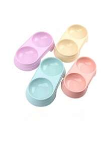 Pet Candy Colored Double Bowl For Water And Food - Multicolor - View 8