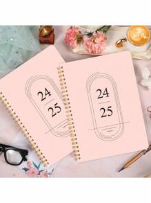 BUBU 2026 年月度计划/日历 - 2026 年 1 月至 2026 年 12 月的月度和周度计划，螺旋形计划笔记本，包含待办事项列表、目标、笔记、返校用品 - 粉色 - 查看 1