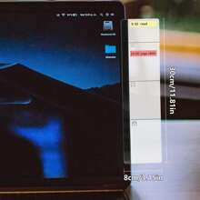 2pcs Office Desk Accessories  Computer Monitor Memo Board Computer Message Board Office Supplies for Women Men Computer Sticky Note Holder Home Office Accessories Office Desktop Message Office Decor - Transparent - View 2