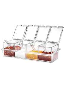 Multipurpose Condiment Storage Organizer Spice Rack - Verschiedenfarbig - Übersicht 3