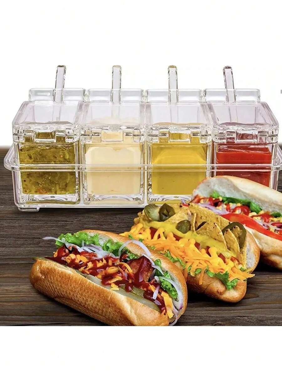 Multipurpose Condiment Storage Organizer Spice Rack - Verschiedenfarbig - Übersicht 1