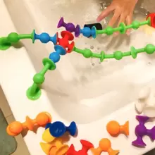 24块互动吸盘积木 - 送给男孩女孩的完美礼物！圣诞节、万圣节、感恩节礼物 - 彩色 - 查看 11