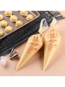100 Disposable Pastry Bag Pastry 29x17 Kitchen Decoration - Clear - View 7
