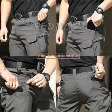 Pantalones Impermeable Pantalon para exteriores multibolsillos Comfort - Negro - Ver 4