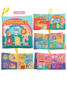 1 套 ABC-Z 字母软布婴儿书玩具，节日圣诞礼物儿童书籍，圣诞礼物儿童，婴儿书，书籍，婴儿玩具，Abc - 彩色 - 查看 3