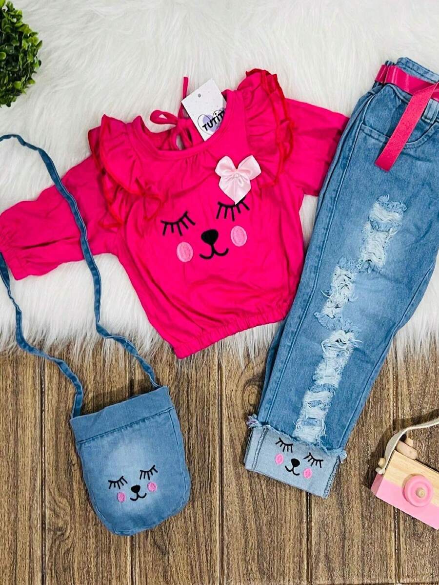 Young Girls Sets - 粉色 - 查看 1