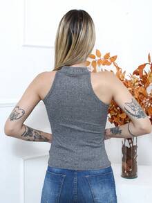 Women Tank Tops & Camis - 灰色 - 查看 2