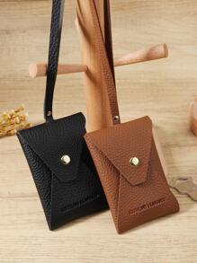 SOUTHLAND&KANGAROO Túi đựng chìa khóa thời trang màu đen trơn màu Malist di động có móc khóa dành cho doanh nhân kỷ niệm ngày lễ tình nhân làm quà tặng sinh nhật cho bé gái cho phụ nữ cho túi đựng đồ dùng học tập cho trường học phòng ký túc xá & quà tặng trở lại trường học quà tặng cho giáo viên túi đựng chìa khóa công sở thường ngày hộp đựng chìa khóa đồ dùng học tập quà tặng giáo viên ví mini trở lại trường cho phụ nữ - màu đen - Xem 2