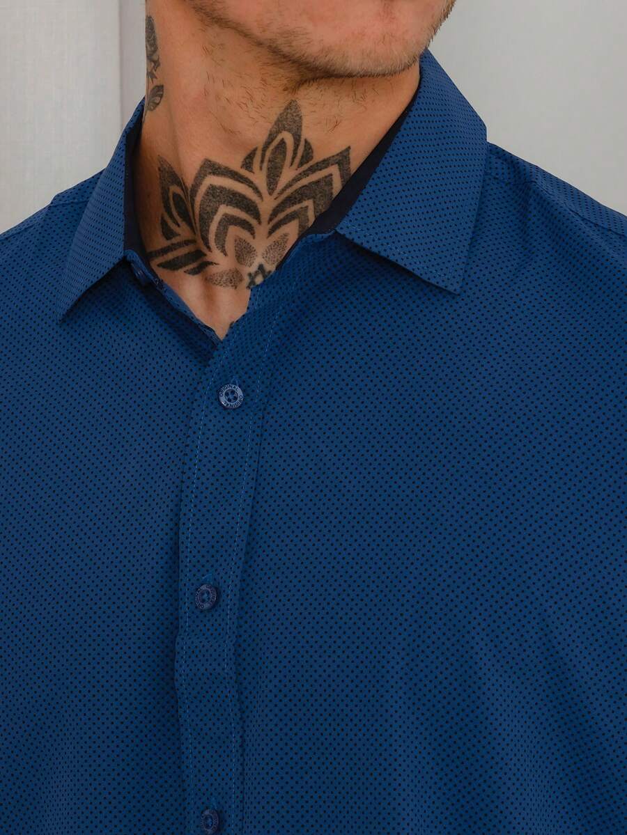 Men Shirts - Màu xanh lam - Xem 1