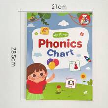 My First Phonics Chart Learning Poster English Flashcards Worksheet Vowel Consonant Pronunciation Educational Toys Grammar - one-size - View 2