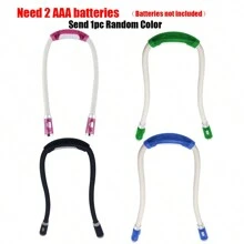 1個隨機顏色鑽石畫工具led頸部閱讀燈4種模式讀書燈柔軟的免提led頸燈抱讀燈小說led夜燈手電筒 - 彩色 - 查看 9