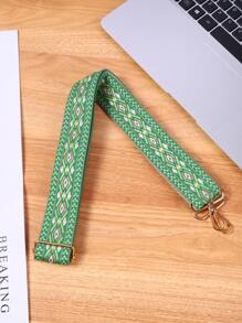 1pc Green Embroidered Bag Strap Adjustable And Detachable Suitable For Handbags Wallets Cross-Body Bags Fashionable Gift Decor Gift Accessories