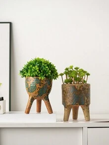 1入組陶瓷花盆,現代極簡風格,寬口帶粒狀紋理,適用於家居、辦公室、桌面和客廳裝飾