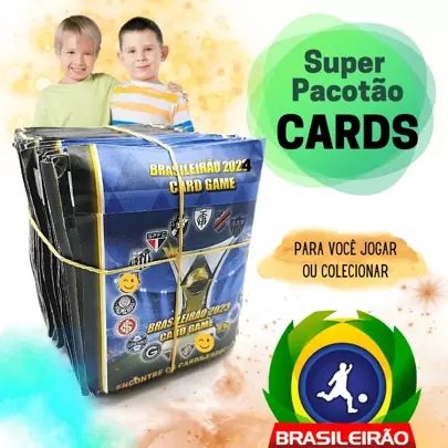 100 Super Cards BRASILEIRÃO 2025 | São 200 CARDS e CARTAS | Campeonato Brasileiro | Colecionar ou Bafo