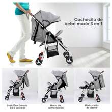 Foldable Baby Cane Stroller Reclining Stroller - 灰色 - 查看 8
