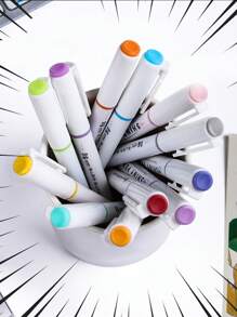 4 支珊瑚橙閃光熒光筆,帶禮品盒 - 非常適合課堂,彩色記號筆 - 珊瑚橙 - 查看 3