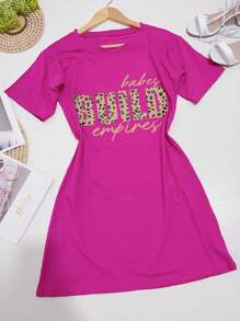 Women Dresses - Màu Hồng Tươi - Xem 1