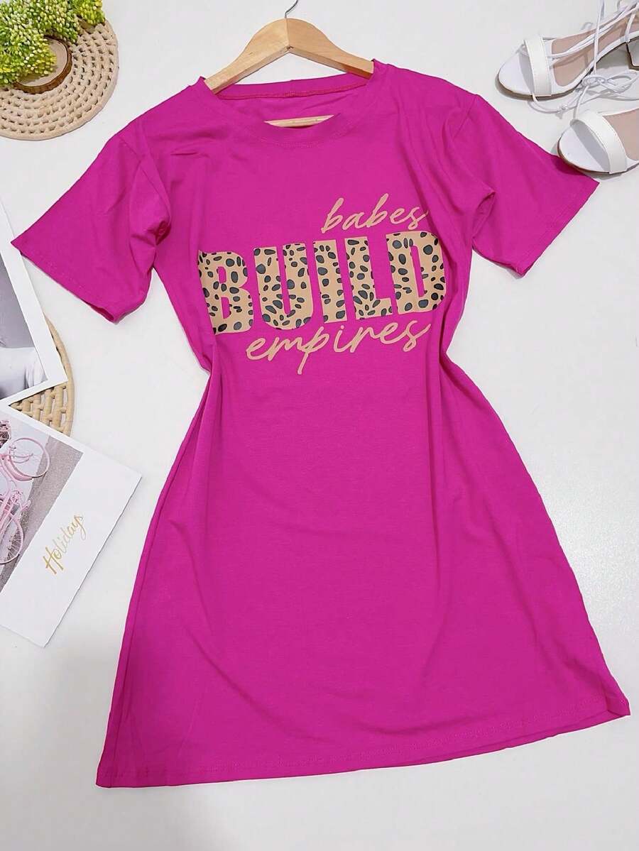 Women Dresses - Màu Hồng Tươi - Xem 1
