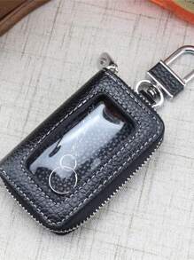 1 Móc Khóa Ô Tô Đa Năng Màu Trơn Chống Mất Chìa Khóa Nhà Túi Nhỏ Thích Hợp Để Mang Và Bảo Quản Chìa Khóa Bên Mình Hộp Chìa Khóa Ô Tô Hộp Đựng Chìa Khóa Đồ Dùng Học Tập Quà Tặng Giáo Viên Trở Lại Trường Học - màu đen - Xem 4