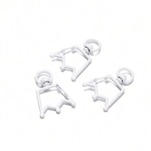 5pcs/pack Enamel Crown Keychain Diy Handmade Jewelry Pendant Accessory - one-size - View 8