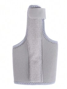 1pc Rubberized Wrist Support Wrap With Thumb & Palm Protection, Pressure Relief, Steel Plate Support Gym Gym Wristbands Accessories - Grey - View 3