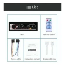 Auto Estereo Reproductor Para Auto Con Bluetooth Inalámbrico 2usb JSD-530 - Negro - Ver 8