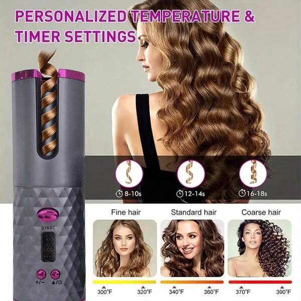 Wireless Automatic Hair Curler
