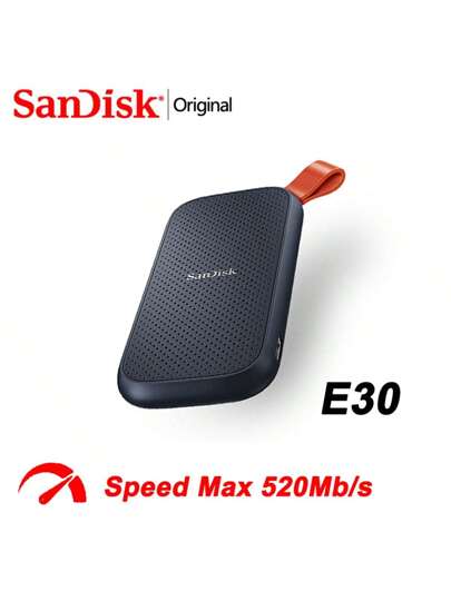 SANDISK Sandisk E30 ポータブル外付けssd 1tb 480gb 520m Usb3