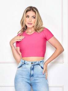 Women Tank Tops & Camis - Màu Hồng Tươi - Xem 1