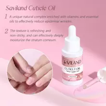 SAVILAND Cuticle Remover And Cuticle Oil Kit – Nail Care Kit With Cuticle Remover Liquid & 1.01 Oz Cuticle Oil Cuticle Trimmer For Cuticle Softener & Moisturize Manicure Kit For Home Use - White - View 3