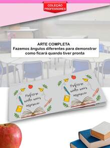 Taza Personalizada De Porcelana Día Del Profesor Tazas De Café De Educadoras Y Educadores Regalo Para Profesoras Tazas Divertidas Xicara 325ml - Beis - Ver 3