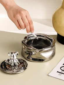 1pc, Cigarette Ashtray Indoor Living Room Office Car Smoking Artifact Boy Valentine Heart Women's Valentine