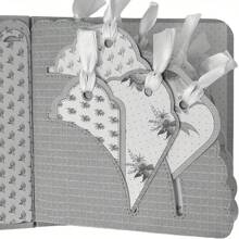 1入口袋式及槽式邊角迷你金屬切割模板,適用於裝飾感謝卡、賀卡、邀請卡 - 銀色 - 查看 5