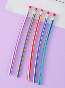 5入組/包魔術柔軟的鉛筆帶靈活建築物