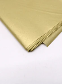 10 tờ Có màu sắc , Chất rắn Gầy Giấy , Lấm tấm Giấy copy , Hoa Giấy gói , Thủ công Gấp giấy , Nhiếp ảnh Bối cảnh , Giấy Gói Quà - Vàng - Xem 1