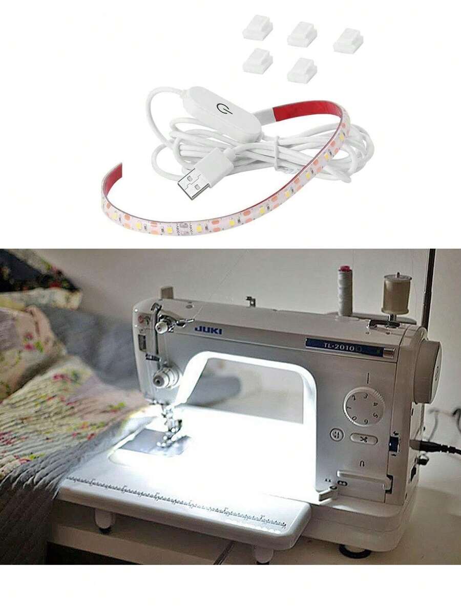 Led Sewing Machine Light Strip With 18 Beads, Touch Dimmer And Usb