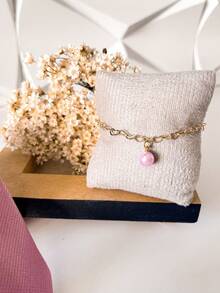 男士萬用蝴蝶領帶，適用於正式場合及商務服裝 - 乾枯玫瑰色 - 查看 4