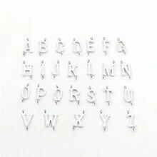 1pc Fashion Stainless Steel Initial Chain Necklace For Men