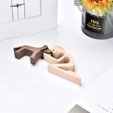 1 件手工木製狗禮物送給愛狗人士,木製雕刻狗,狗雕像木製小裝飾品,適合家庭、辦公室、客廳 - 彩色 - 查看 4
