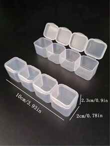 1set (56 Grids) Jewelry Storage Box Organizer - White - View 3