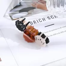 1入組三眼眼鏡和爪形髮夾，女士可愛款式