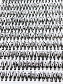 10 Rows  120 Clusters Eyelashes, 20D Full Curled Eyelashes, Natural Appearance Single Length DIY False Eyelashes Lash Clusters,Eye Lash Clusters,Individual Eyelashes,Lashes,Fake Lashes - Black - View 4